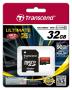 Флеш карта microSDHC 32Gb Class10 Transcend TS32GUSDHC10U1 Ultimate + adapter